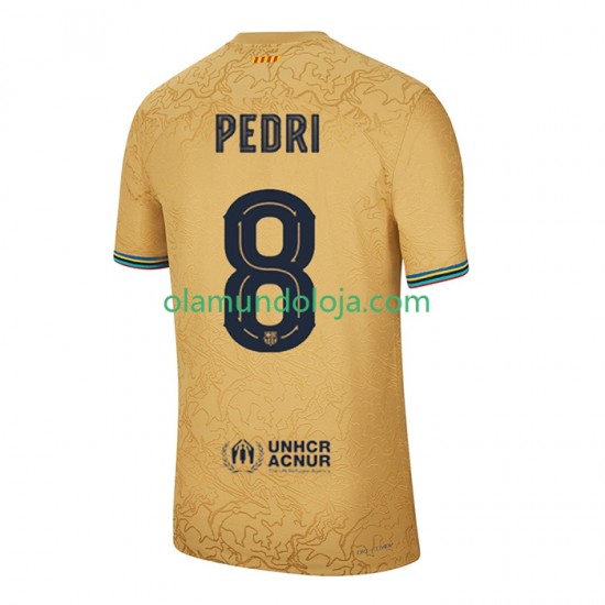 Camisola FC Barcelona Pedri 8 Homem Equipamento Segundo 2022-2023 Manga Curta